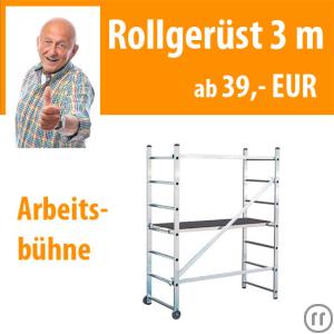 1-Gerüst 3 m Arbeitsbühne