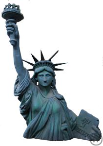 1-Freiheitsstatue halbplastisch, New York, Liberty, USA, Amerika, Amerika Dekoration, USA Dekoration,