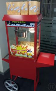 8 Oz große Profi Popcornmaschine mieten rund um Kenzingen mit oder ohne Wagen inkl. allem Zubehör