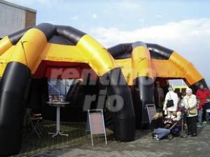 4-Event Dome / Party Dome / 8 x 8 Meter Spinnenzelt aufblasbar