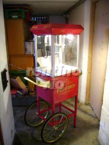 Popcornmaschine mit Unterwagen  in Antikoptik