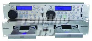 Omnitronic CDP-360, Doppel-CD-Player, pitchbar, im Case