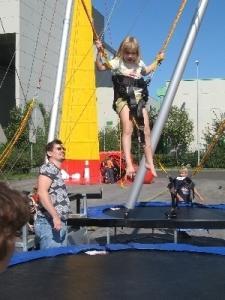 1-Bungeetrampolin 4er Anlage