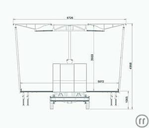 2-Mobile Trailerbühne mit 8x6m