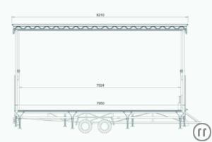 3-Mobile Trailerbühne mit 8x6m