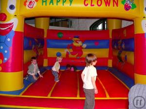 Hüpfburg Happy Clown 4 x 5 Meter / Kinder Springburg