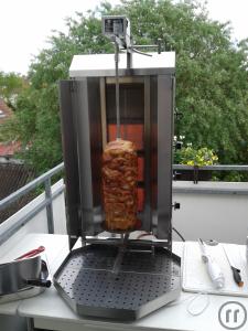 Dönergrill / Gyrosgrill bis max. 70kg Dönerfleisch oder 18 Hähnchen, 4-flammig aus Edelstahl