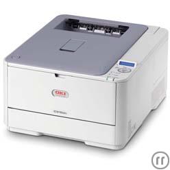 1-Oki C310dn Farbdrucker A4 / A5 / B5 / A6, USB / Ethernet