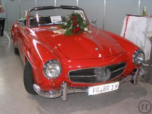 2-Ein Wochenende im roten Oldtimer Mercedes Benz 190 SL