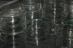 1-Aschenbecher - Ascher - aus Glas