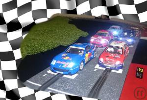 4-Digitales SlotCar Racing – Autorennbahn für bis zu 6 Fahrzeuge gleichzeitig XXL