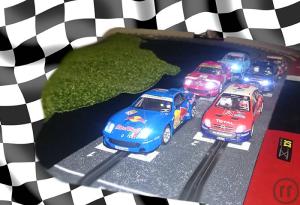 4-Digitales SlotCar Racing – Autorennbahn für bis zu 6 Fahrzeuge gleichzeitig XXL
