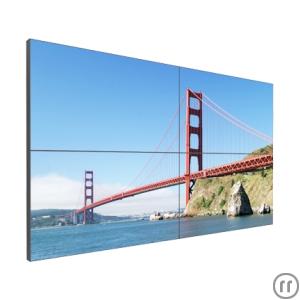 1-Samsung 46" steglos Display-Wall 2x2