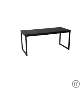 1-Loungetisch schwarz / schwarz 90x40x40cm