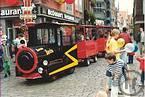 2-Kindereisenbahn/Bimmelbahn "Rasende Berta" mit Straßenzulassung