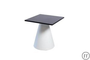 Bistrotisch IKON, Platte schwarz 70 x 70 x 78cm