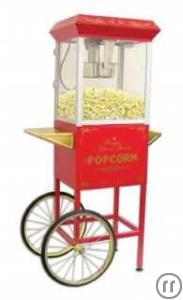 Popcornmaschine Nostalgie mit Wagen 8oz,der Hingucker!