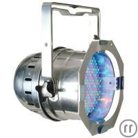 2-LED PAR 64 DMX 512 mit Bodenplatte Strahler