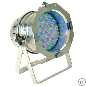 1-LED PAR 64 DMX 512 mit Bodenplatte Strahler