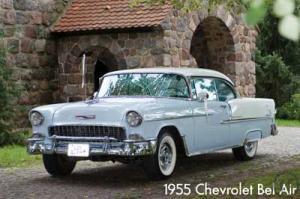 1-1955 Chevrolet Bel Air Coupé Oldtimer Hochzeitsauto Limousine