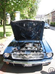 6-Mustang (V8, 4,7l, 205 PS) - Mieten Sie ein 65er Ford Mustang Cabrio für alle Events !