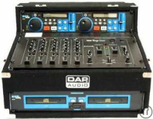 1-DJ-Setup 1 - DJ Mischpult incl. Doppel-CD-Player im Case
