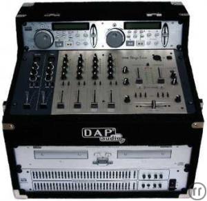 1-DJ-Setup 2 - DJ Mischpult incl. Doppel-CD-Player & Equalizer im Case