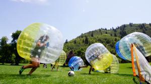 2-Bubble Fußball, Zorb Soccer, Bubble Footbal, Loopy Ball, Bumpers Bälle, mieten Kempten...