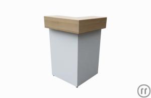 3-Klapptheke weiß mit LED-Beleuchtung