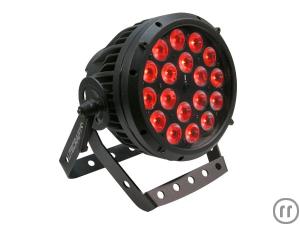 1-Litecraft AT10 OutLED Outdoor PAR, LED Scheinwerfer, schwarz, 25°, RGBA, 18x10W 4in1,LED, IP65