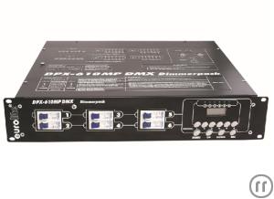 1-Eurolite DPX-610 MP Dimmer, 6x10A, 19'', 2HE, 2x 16-pol HB, Analog / DMX512, Automat pro Kanal