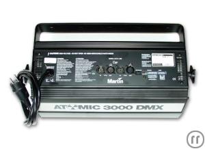 Martin Atomic 3000 Strobe, DMX512, 1/3/4-Kanal Modi, Blinderfunktion, XLR 3pol / 5pol, INKL. LEUCHTM mieten