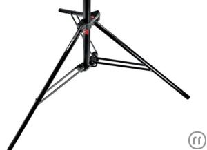 3-Manfrotto 1004 BAC Master Stativ, Alu, schwarz, 5/8'', Tragkraft: 9kg, Höhe: 107-366cm