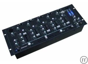 Omnitronic EMX-5 DJ-Mixer, 5-Kanal, 19’’, 4HE, 6x Line-In (2xPhono), Out: Master / Rec / Zone