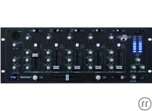 2-Omnitronic EMX-5 DJ-Mixer, 5-Kanal, 19'', 4HE, 6x Line-In (2xPhono), Out: Master / Rec / Zone