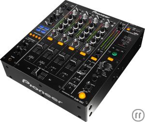 1-Pioneer DJM 850, Tonmischpult, 4-Kanal High-End Digitalmixer (Schwarz)