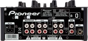 4-Pioneer, DJM 350, Tonmischpult, 2 Kanal Mixer, cinch Master out,