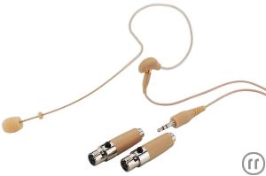 Stageline HSE-70A SK, Mikrofon, Miniatur Ohrbügelmikrofon, inkl. Adapter für PT100 mieten