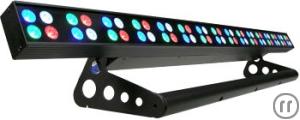 LED LITECRAFT PowerBar 4, W, 64 x 1 W RGBW, 10° x 40°, DMX, Alu, schwarz