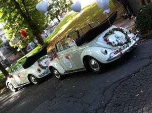 6-Hochzeitswagen Brautauto Volkswagen VW Käfer Cabrio Kabrio