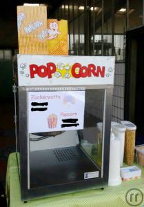 Popcorn Maschine Mieten Vermietung f. Hochzeit Messe Straßenfest Familienfest Geburtstag