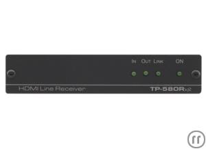 3-Kramer TP-580RXR HDMI Empfänger, 19'' fähig, IN: RJ45, OUT: HDMI, HDBT, System Reichwei...