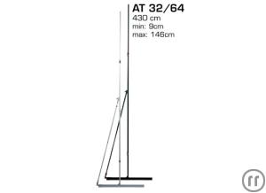 6-AV Stumpfl VarioClip Leinwand SET AP, 630x363cm, SILVER, AUFPRO, 16:9,R10,inkl. 2x AT32/64 Fu&szl...