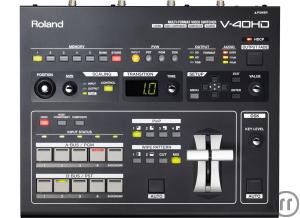 2-Roland V-40HD Videomischer, IN: 4x HDMI/RGB/Component OUT: 3x HDMI/RGB/Component