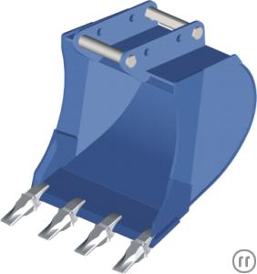1-Tieflöffel 5,0 to - 8,0 to - Symlock - Baggerschauffel