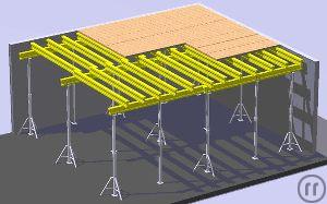 2-Holzträger (Doka-Träger) für Schalungen