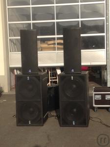 2-Doppel 18" Aktiv Bass von db technologies mit 2 000 Watt Leistung