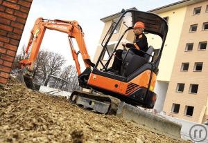 2-Minibagger Hitachi ZX 22 U-2 mit Kabine