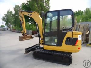 4-Minibagger von Hitachi und Cat