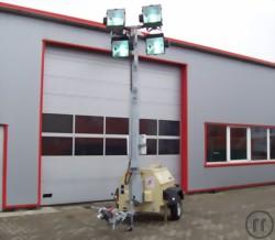 1-Lichtmast 9m Type TL-9 mit Diesel Stromerzeuger